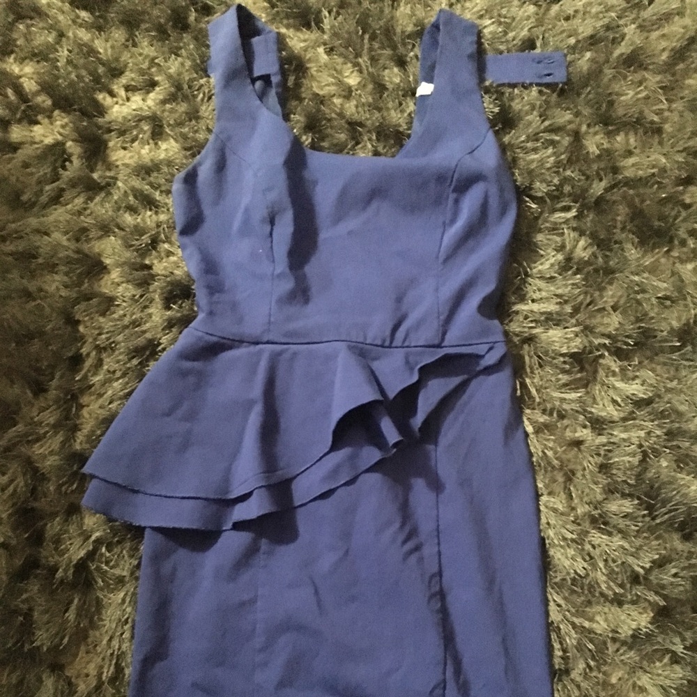 Royal blue tight dress